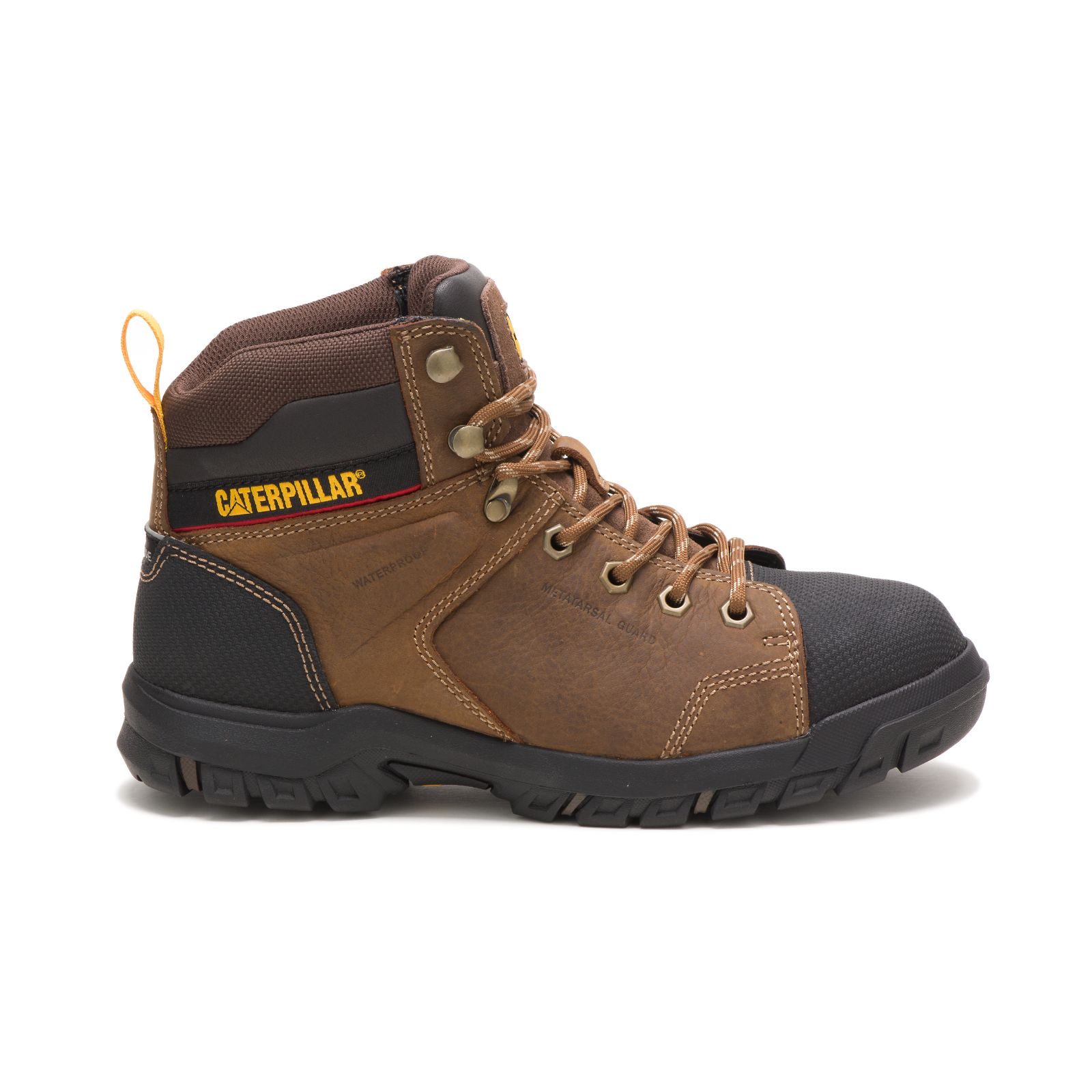 Caterpillar Wellspring Waterproof Metatarsal Guard Steel Toe - Womens Work Boots - Brown - NZ (762HYTRNQ)